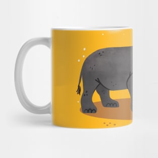 Rhino Painting Hand Drawn Mug